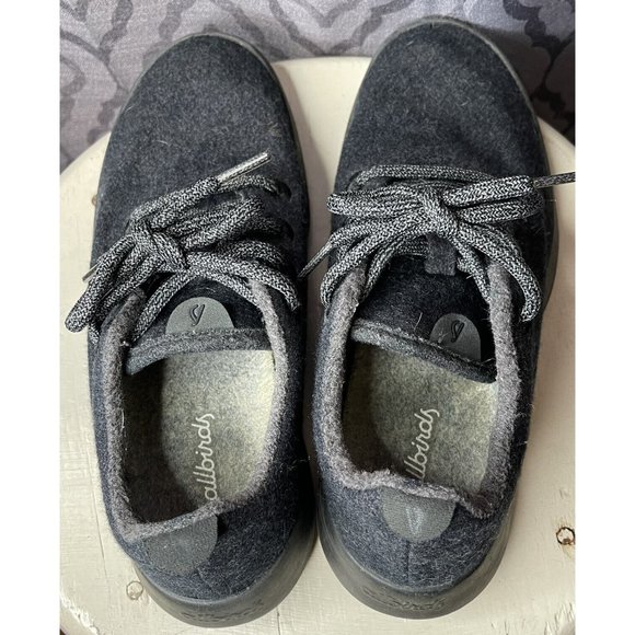 Allbirds Women's Wool Runners Natural Black Comfort Shoes size 7 lace up - Picture 6 of 9